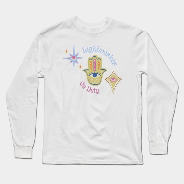 Lightworker on Duty #3 Long Sleeve T-Shirt by Mazzlo Shop